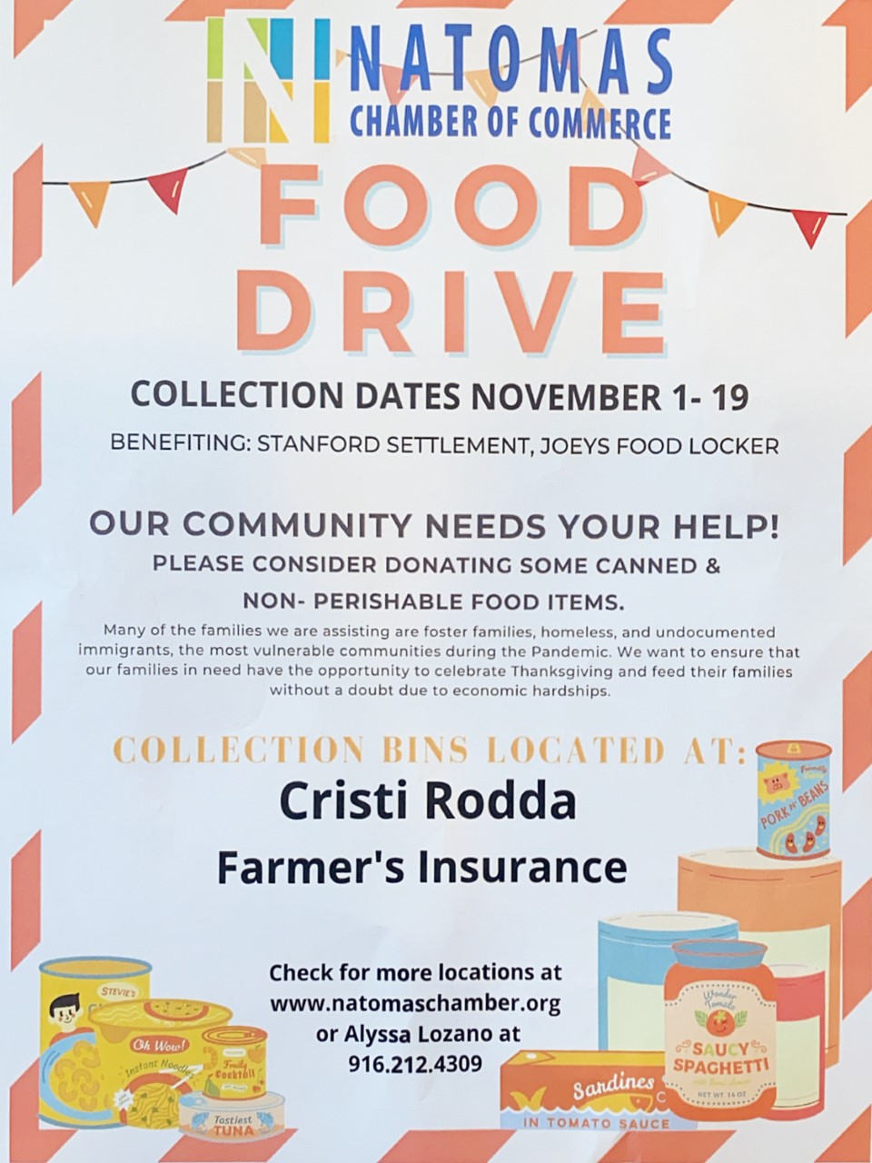 FOOD DRIVE- Natomas Chamber of Commerce