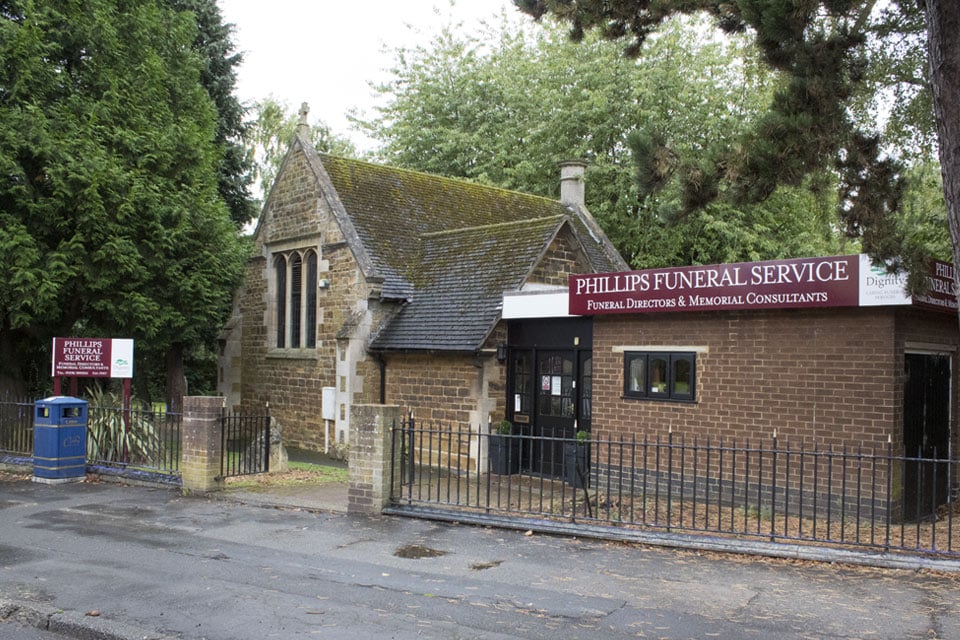 H J Phillips & Son Funeral Directors in Rockingham Road, Corby