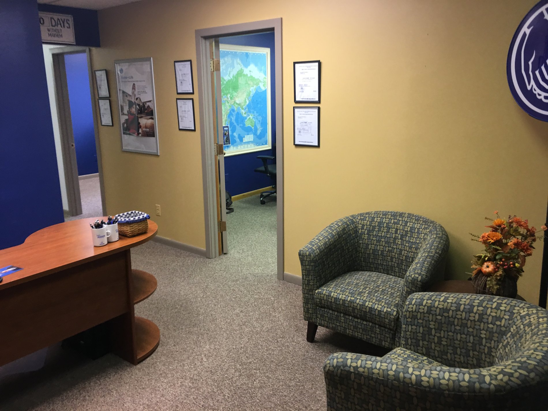 Reception area