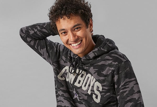 man in dallas cowboys hoodie