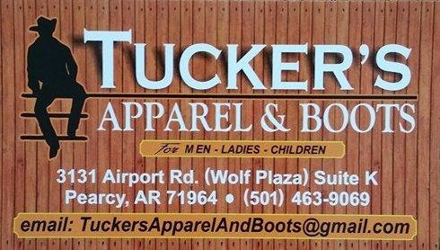 Tucker's Apparel and Boots in Hot Springs, Arkansas!