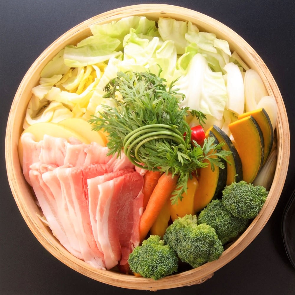 豚とお野菜のせいろ蒸し