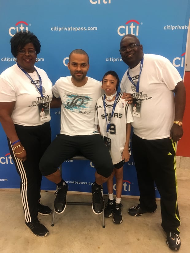 Day with Tony Parker at his Basketball camp.