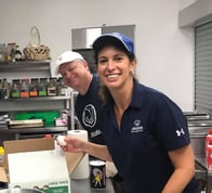 Christine and Michael Angles volunteer at SERVE shelter