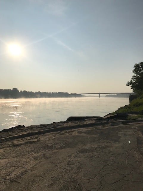 Beautiful Morning View of Washington Bridge
