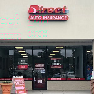 Front of Direct Auto store at 2397 Cherry Road, Rock Hill