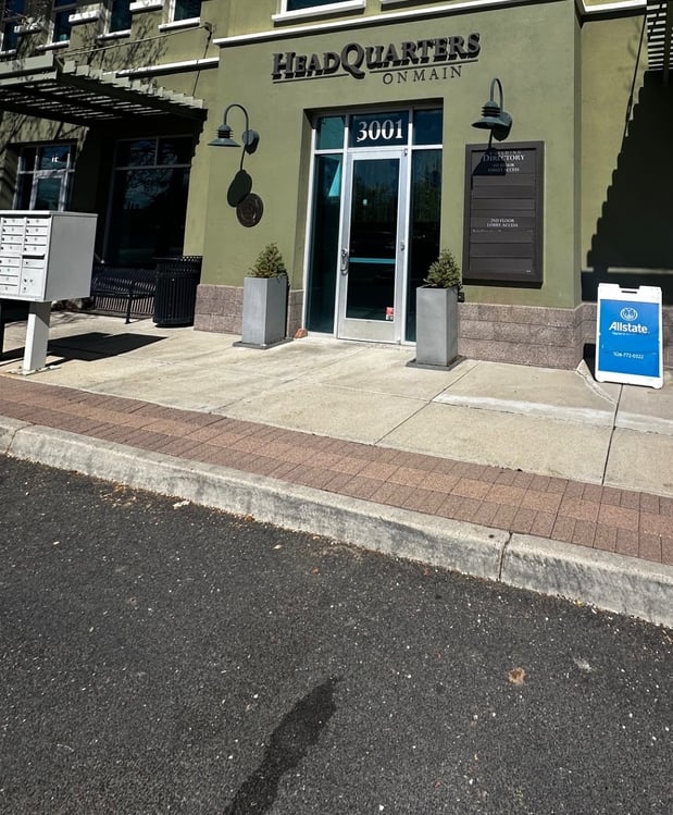 Front door of our building