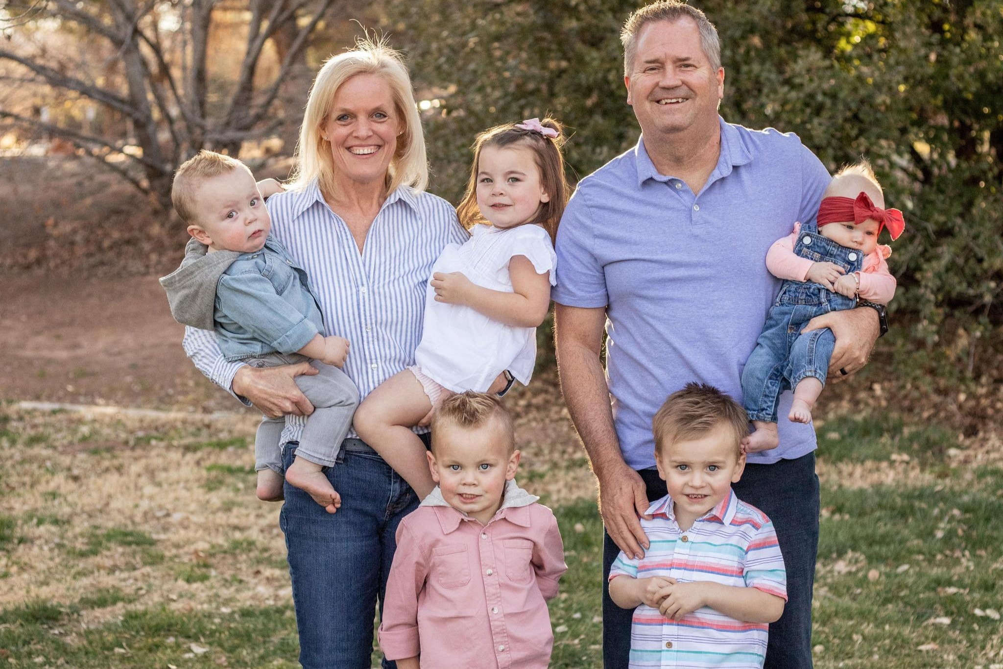 Pam and her grandkids