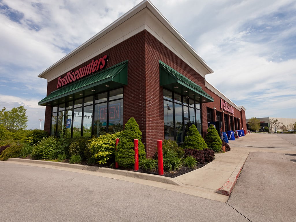 front of store