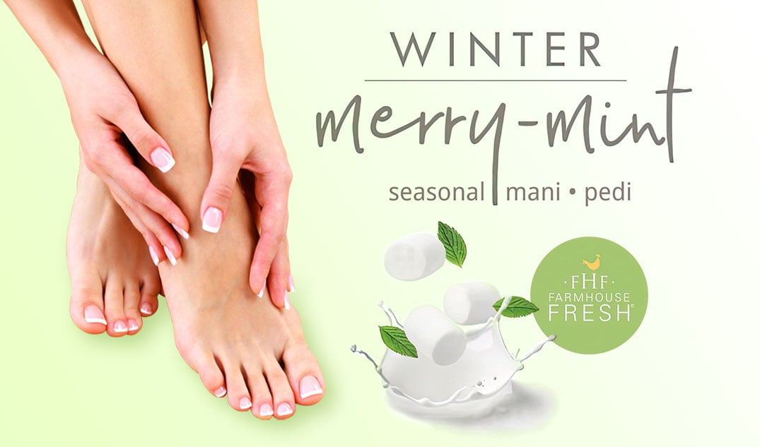Winter Merri-Mint Seasonal Mani • Pedi