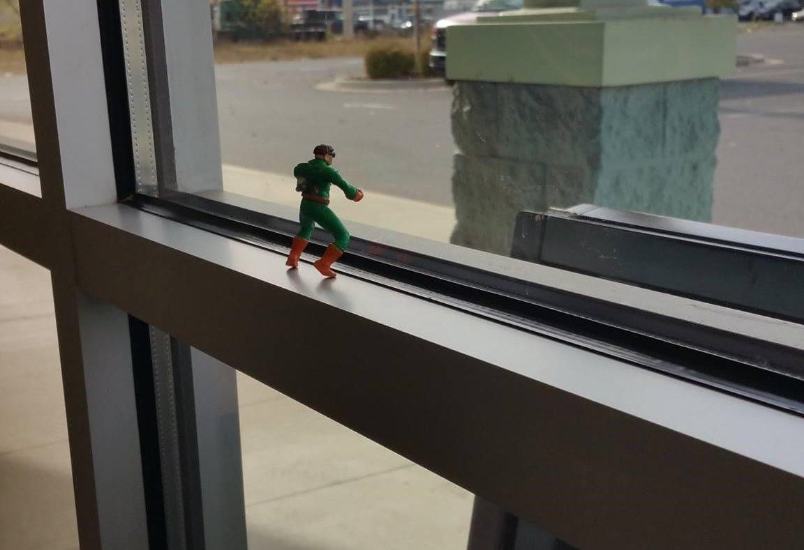 Mayhem doesn't stand a chance while our Superhero is watching over us!