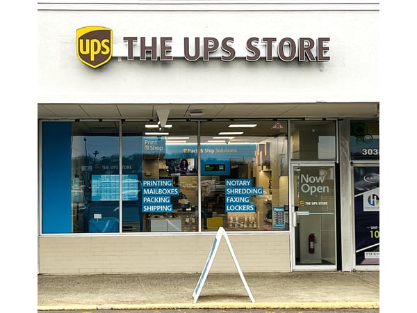 Facade of The UPS Store Hazlet Town Center