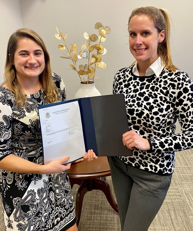 A big congratulations is in order for our office manager Jaclyn who just earned her property and casualty insurance license.’