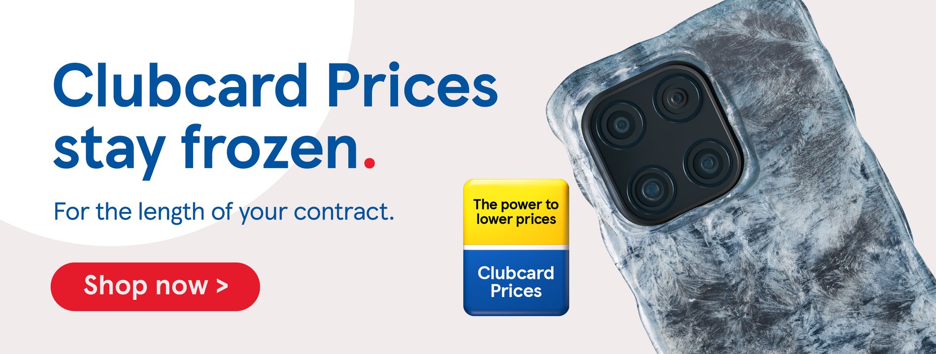 Shop frozen Clubcard prices at Tesco mobile now!