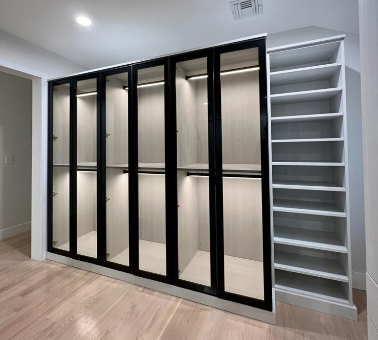 Luxury Hallway Closet California Closets Nassau County NY walk in closet design custom closets closet designers designer closets closet shoe storage built-in closets closet systems closet drawer organization closet shelf organizer