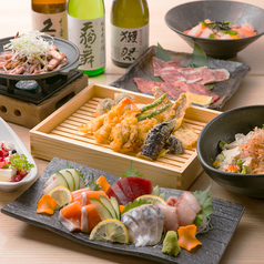 ■凜花-Rinka-■天ぷら5種盛り付贅沢コース料理で宴会を華やかに【3時間飲み放題付き8品4980円】