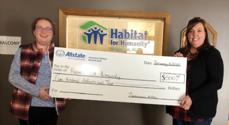 Allstate Foundation Helping Hands Volunteer Grant Presented to Habitat for Humanity Columbus.