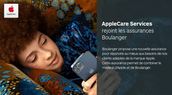 Découvrez l'assurance produits mobiles avec AppleCare services dans votre magasin Boulanger Italie 2.
Votre magasin Boulanger Italie 2 propose désormais l'assurance la mieux adaptée pour prendre soin de votre iPhone !
Couverture de votre iPhone contre le vol et la casse mais aussi le remplacement illimité de sa batterie. Les remplacements ou réparations sont certifiés Apple, et peuvent avoir lieu dans la plupart des grandes villes du monde en Apple Store ou en point de réparation Apple 📱
A bientôt dans votre magasin Boulanger Italie 2
#SiBienEnsemble