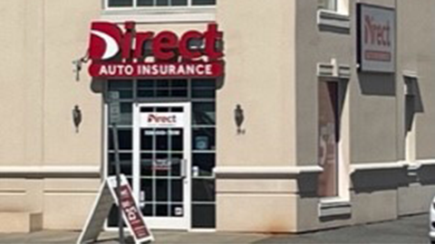 Direct Auto Insurance storefront located at 314 North Main Street, Lexington