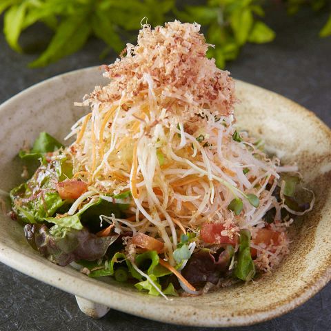 水菜と大根の和風サラダ