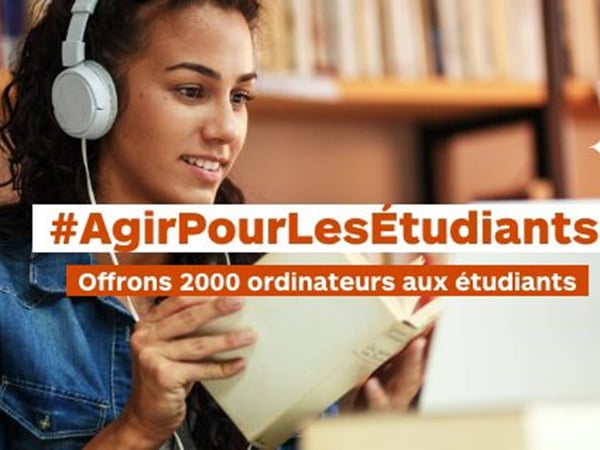Agir pour les étudiants - Boulanger Domus - Rosny Sous Bois
Offrons 2000 ordinateurs aux étudiants