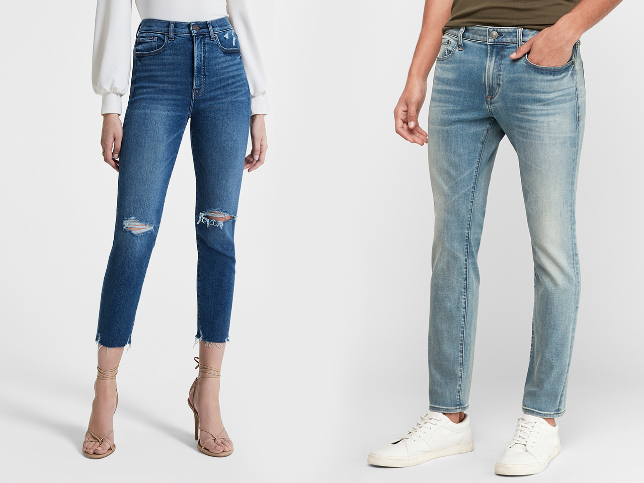 Shop men's and women's jeans at Express online or in-store