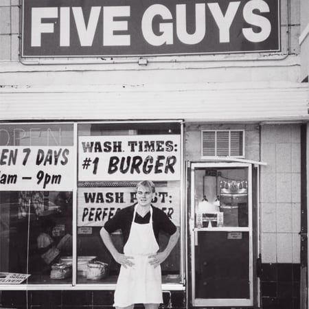 Le premier restaurant Five Guys en 1986
