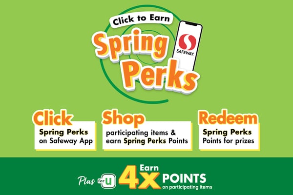 click to earn spring perks click shop redeem earn 4x points on participating items