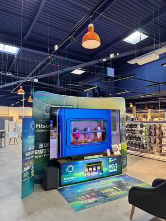 Espace TV Hisence Boulanger Bordeaux Mérignac.