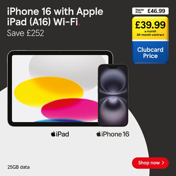 Save on iPhone bundles with Black Friday deals at Tesco Mobile, Shop now!