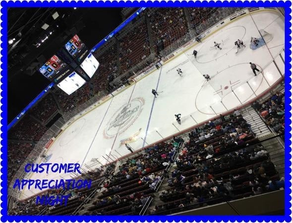 Wichita Thunder customer appreciation game