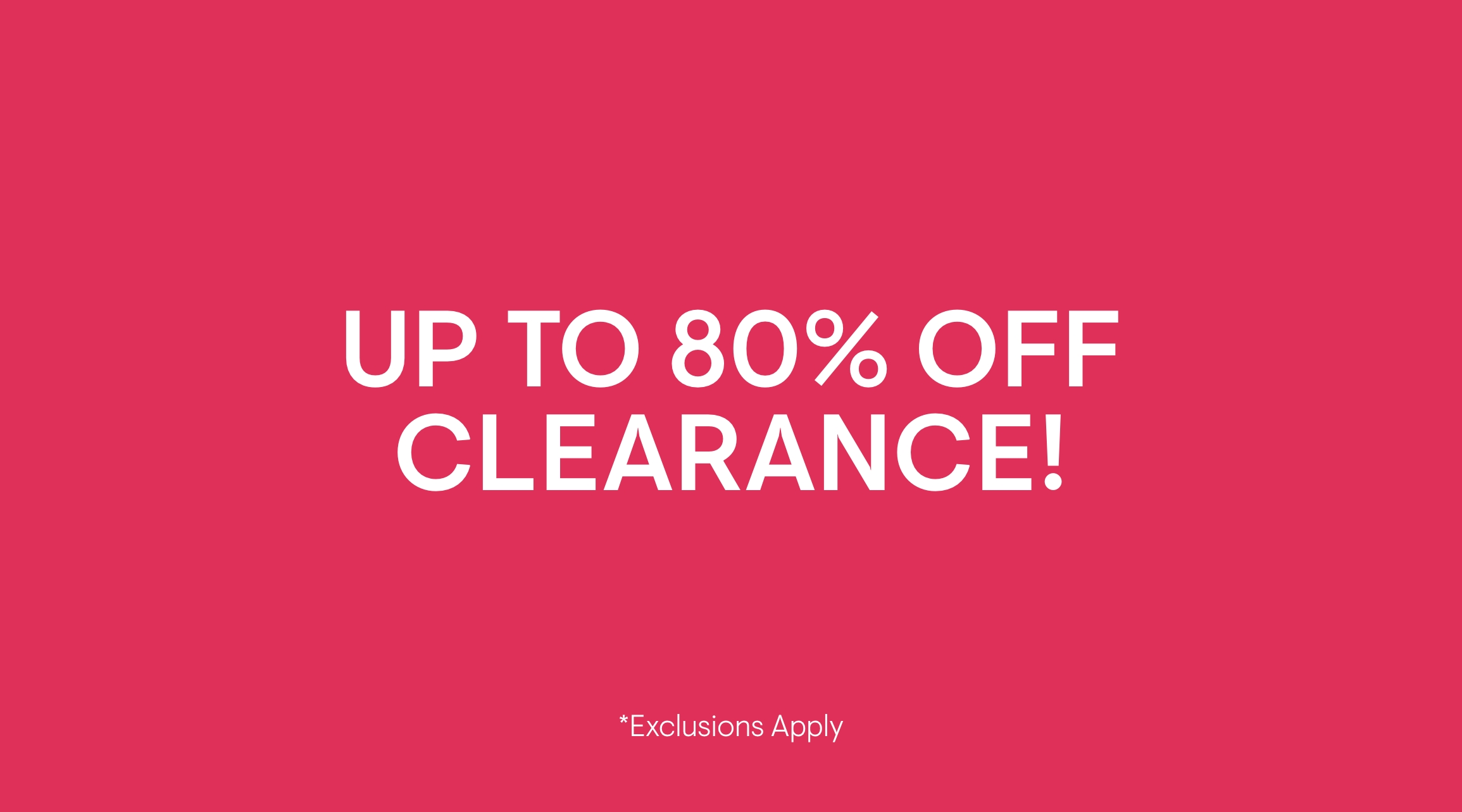 Clearance Sale