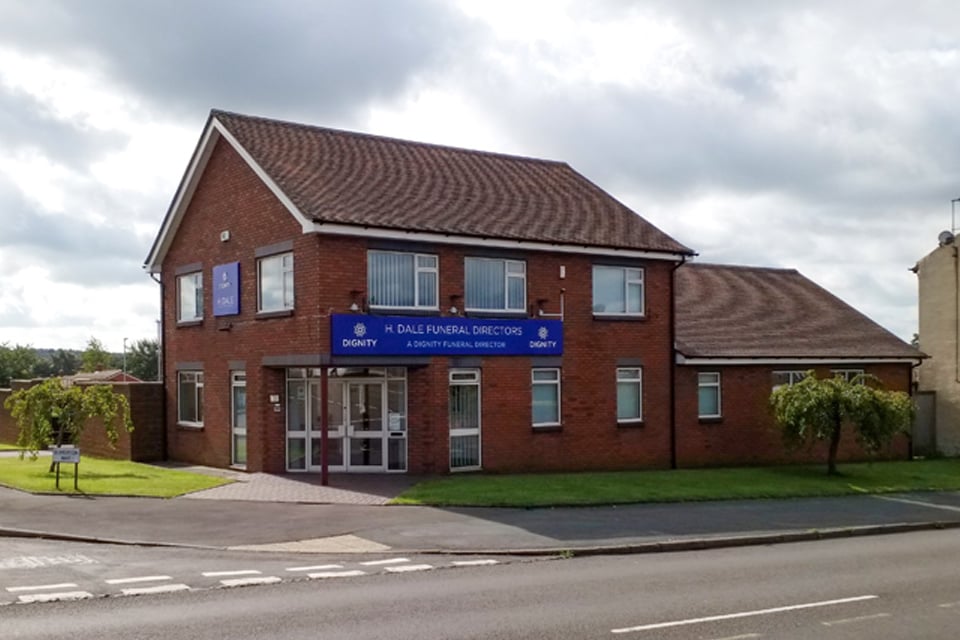 H. Dale Funeral Directors in Sandford Hill, Longton, Stoke on Trent.