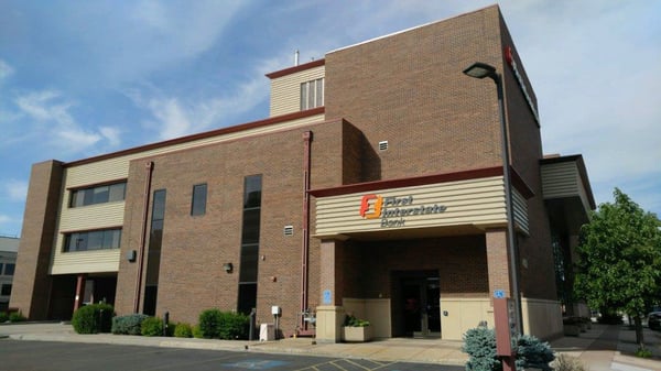 Exterior image of First Interstate Bank in Cheyenne, Wyoming.