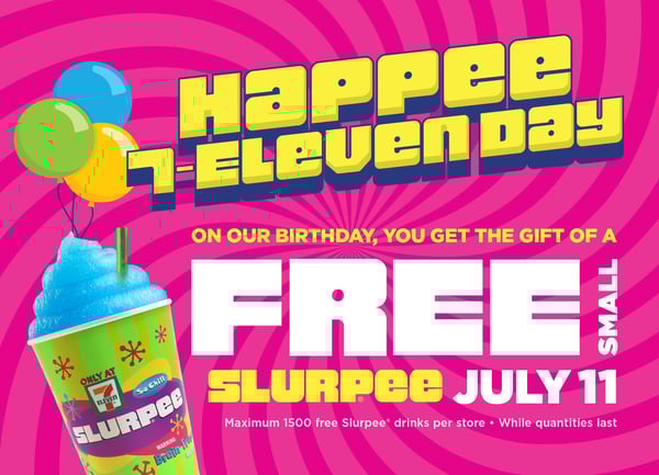 Free Slurpee Promo on July 11th