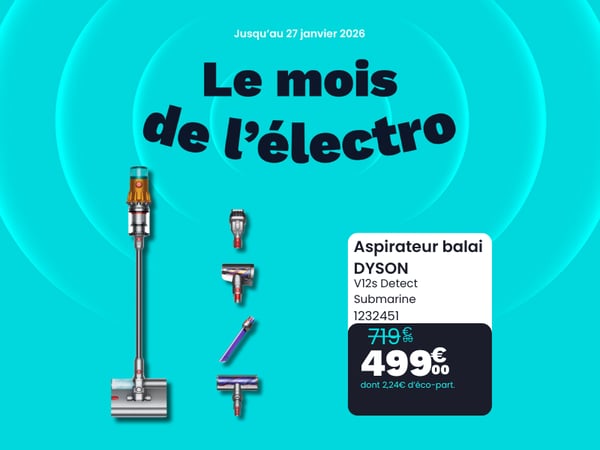 Aspirateur balai DYSON V12s Detect Submarine