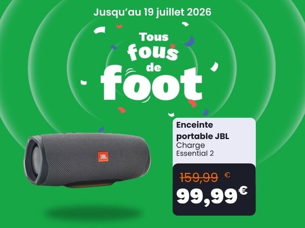 découvrez le Enceinte portable JBL Charge Essential 2 dans votre magasin Boulanger Merlimont