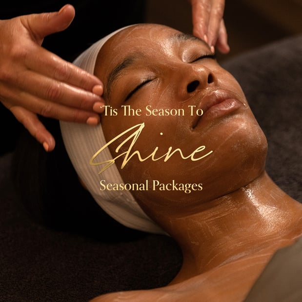 A women enjoying a Woodhouse Spa facial.
