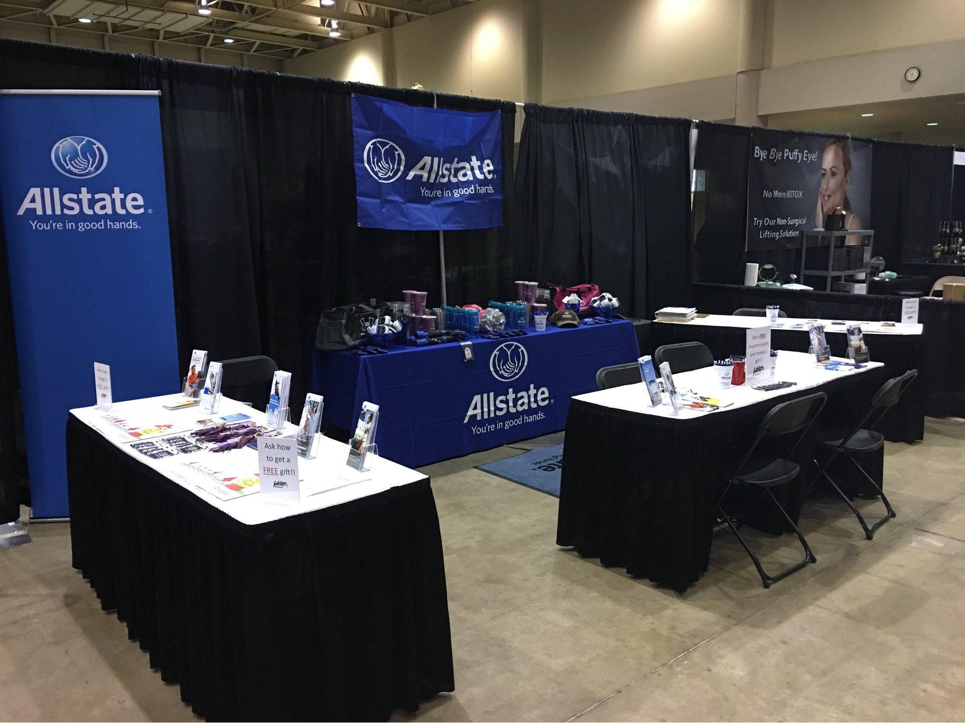 Annual booth set up at the Wichita Women's Fair
