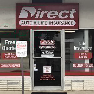 Front of Direct Auto store at 250 North East Eglin Parkway, Fort Walton Beach
