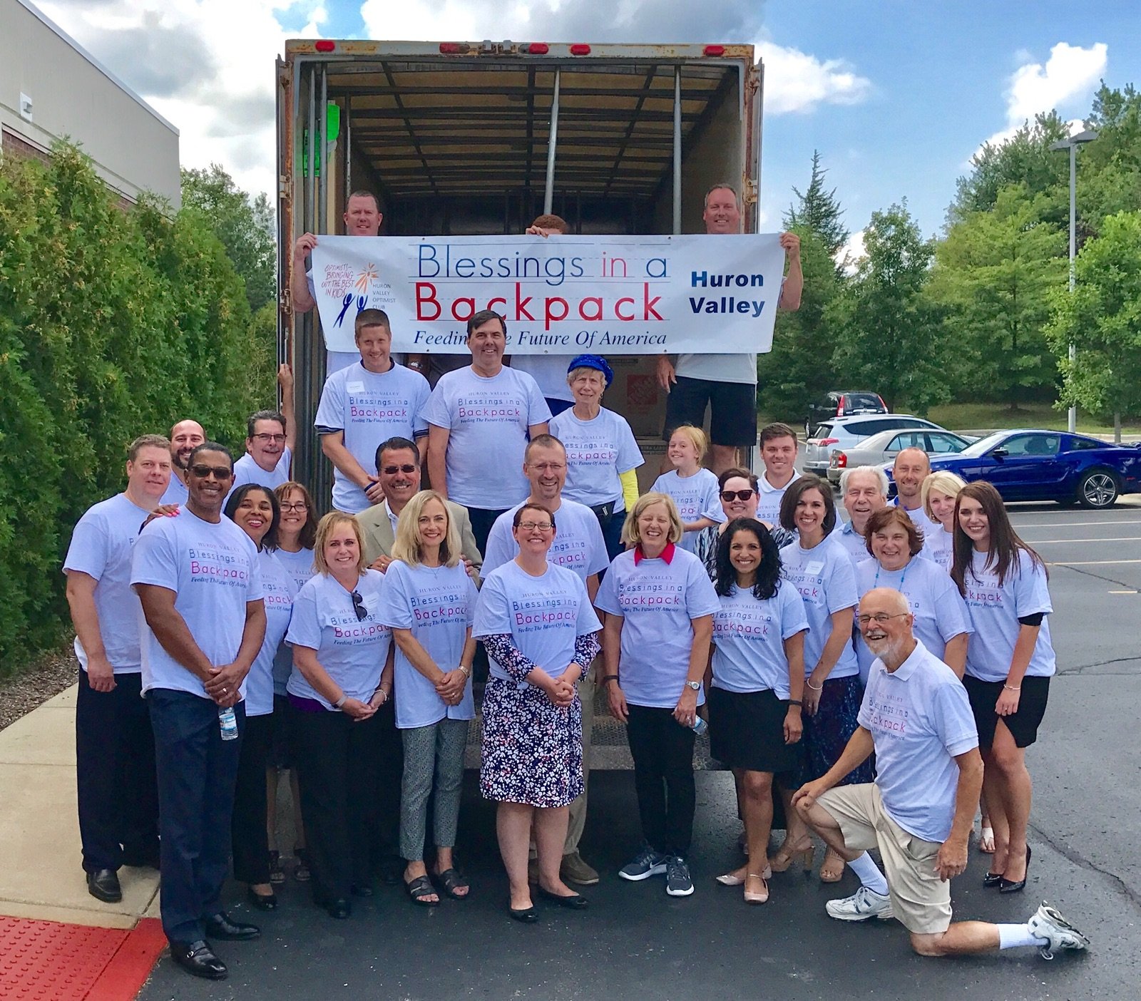 Volunteered for Blessings in a Backpack event held in Novi Michigan.
