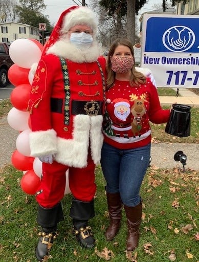 Candy Cane Walk with a special visitor