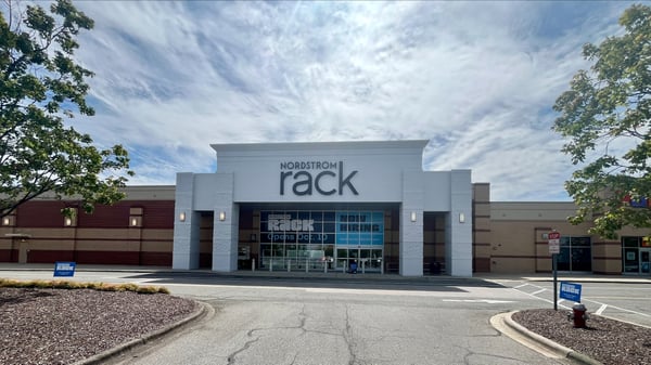 Exterior store front of Nordstrom Rack Triangle Town Place in Raleigh