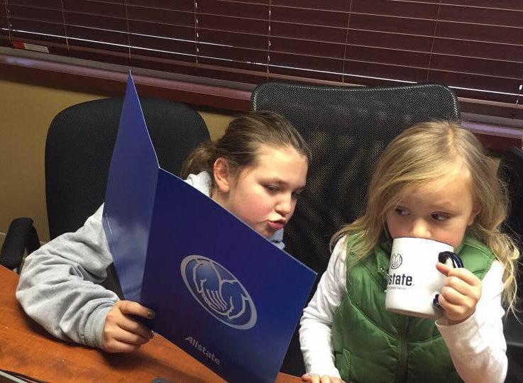 Future agents in training. aka my beautiful daughters!