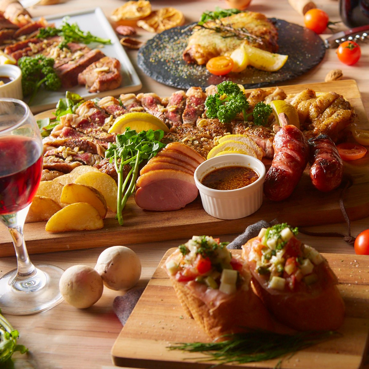 《スペシャル-Special-》贅沢肉づくし!肉バルプレミアム★3時間飲み放題付【10品6480円⇒4980円】