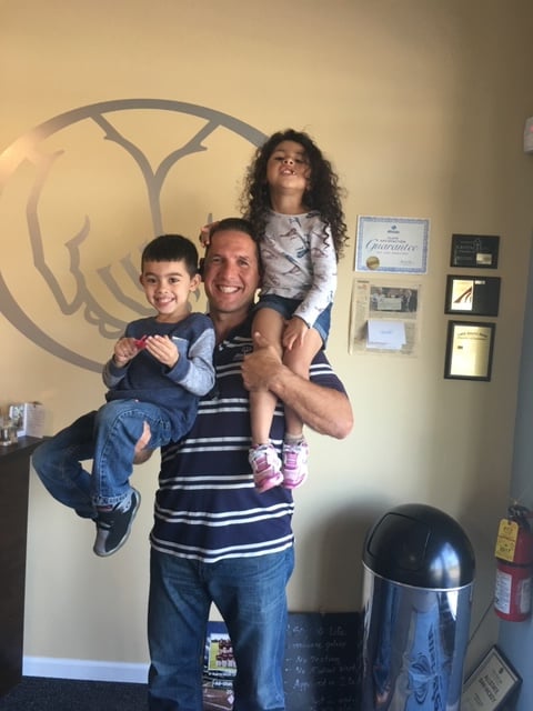 We love kids at Allstate. These cuties are the kids of one of our customers.