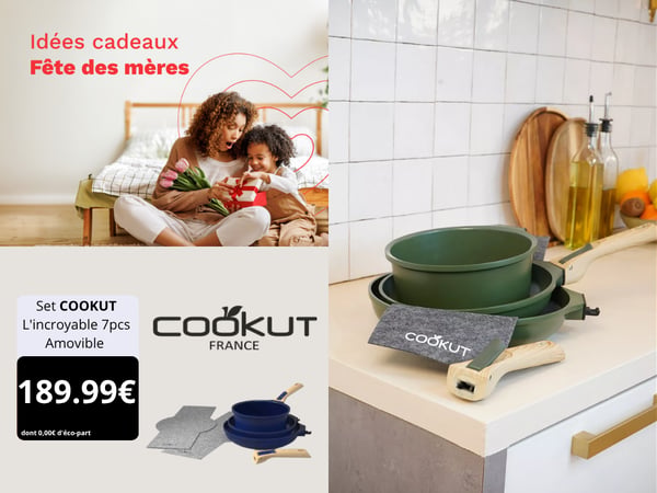 Poêle COOKUT L'incroyable 7pcs Amovible Fougere