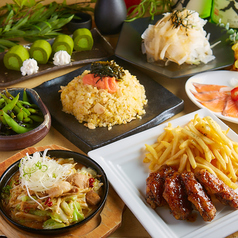 『葵コース』牛ホルモンの鉄板・高菜チャーハン付き◇2時間飲み放題付き【7品3000円】