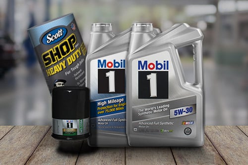With purchase of Mobil 1 Oil Change Special
