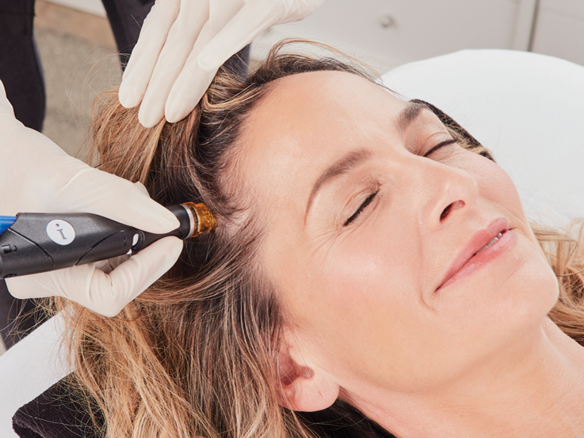 woodhouse spa hydrafacial keravive treatment for hair loss